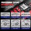 FOXSUR FBT-300เครื่องทดสอบแบตเตอรี่รถยนต์ SOC CCA IR เครื่องมือวิเคราะห์แบตเตอรี่เครื่องมือทดสอบแบตเตอรี่อัจฉริยะสำหรับรถยนต์รถบรรทุกรถจักรยานยนต์เรือ
