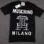 เสื้อยืด mos milano size s m l สีขาวและดำ