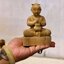 หุ่นตุ๊กตา กุมาร นั่งพนมมือถุงเงินถุงทอง (หน้าตัก3นิ้ว) แกะสลักจากไม้สักแท้ (ขายปลีก ขายส่ง) #งานแกะสลักทำมือ #ยังไม่ได้ปลุกเสก
