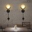 โคมไฟติดผนังทรงแผ่นกระจกกลมแบน สไตล์ Retro industrial [ML0704]