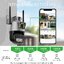 ICSEEกล้องรักษาความปลอดภัย4K WiFi เลนส์คู่8MP, กล้องรักษาความปลอดภัยกันน้ำกล้องวงจรปิดเฝ้าระวังวิดีโอตำรวจไฟเตือนกล้อง IP