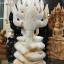 พระนาคปรก หยกน้ำผึ้ง หยกดำ ไม้กลายเป็นหิน (สูง9.5นิ้ว หน้าตัก3นิ้ว)