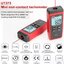 Uni-t UT373 เครื่องวัดรอบเครื่องยนต์ เลเซอร์ดิจิทัล ขนาดเล็ก ไม่สัมผัส ระยะวัด 10-99999RPM เครื่องวัดระยะทาง กม./ชม. ไฟแบ็คไลท์