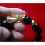 สร้อยข้อมือ ปี่เซียะ (ผีซิว) (Pi Xiu) หัวโลหะชุบทอง หินดำ 14มิล (ขายปลีก ขายส่ง)