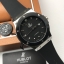 นาฬิกา Hublot ฺBig Bang Chronograph งาน Mirror Swiss Black สายซิลิโคนดำ หน้าดำ ขอบดำ