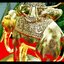 รูปหล่อ ปู่พระฤาษี ประทับทรงช้าง(พญาช้างสาร) ถือไม้เท้า กระดานชนวน (พระพฤหัสบดี แห่ง สติปัญญา บรมครูของทุกสรรพศาสตร์วิชา(เป็นหัวหน้าของปู่ฤาษี108ตน)) (ขนาดใหญ่ ตั้งบูชา สูง14นิ้ว ยาว9นิ้วครึ่ง ลึก4นิ้วครึ่ง) เนื้อโลหะทองเหลือง ปิดทองแท้ ปี2564 #รับประกันแ