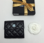 กระเป๋าสตางค์ cn caviar skin short wallet สีดำ ใส่แบงค์ได้