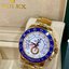 นาฬิกา Rolex รุ่น Yacht Master II Gold Mirror Swiss ขอบน้ำเงิน