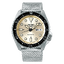 Karnvera Shop นาฬิกาข้อมือผู้ชาย Seiko 5 Sports Champagne Dial Stainless Steel Mesh Automatic SRPE75K1 Mens Watch