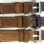 สายนาฬิกา แบรนด์ Panerai แบบสายหนังกลับสีน้ำตาล ล็อกสายแบบเข็มขัดสีเงิน