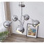 โคมไฟแขวนเพดานสีเงิน Chrome โป๊ะโคมทรงกลมเปิดปาก [HS5232]