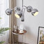 โคมไฟแขวนเพดานสีเงิน Chrome โป๊ะโคมทรงกลมเปิดปาก [HS5232]