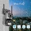 ICSEEกล้องรักษาความปลอดภัย4K WiFi เลนส์คู่8MP, กล้องรักษาความปลอดภัยกันน้ำกล้องวงจรปิดเฝ้าระวังวิดีโอตำรวจไฟเตือนกล้อง IP