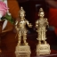 กุมารเทพ กุมาร-กุมารี หัวแก้ว-หัวแหวน เนื้อโลหะทองเหลืองขัดเงา (สูง6นิ้ว กว้าง2นิ้ว) หลวงพ่อหนุน วัดพุทธโมกข์ ปลุกเสก