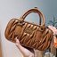 MIU MIU ARCADIE METELASSE LEATHER BAG (แอดไลน์ก่อนสั่งซื้อ)