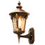 โคมไฟติดผนังภายนอก Lantern Style คลาสสิกยุโรป ตัวโคมโทนสีบรอนซ์ทองพร้อมกระจกลายหยดน้ำ [VC-79]