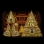 รูปหล่อ พระพุทธชินราช หน้าตัก5นิ้ว เนื้อโลหะทองเหลือง ปิดทอง