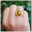 แหวนตาเสือ เงินแท้925 ชุบทองคำ โดดเด่นสะดุดตา ใส่เพิ่มความมั่นใจ
