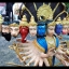 รูปหล่อ เทวรูป พระนารายณ์เปิดโลก (13หน้า 20กร) เนื้อโลหะลงสี (ขายปลีก ขายส่ง) (สั่งทำสั่งหล่อจำนวนหลายองค์)