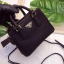 กระเป๋า pd saffiano double zip mini crossbody สีดำ