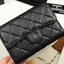 กระเป๋าสตางค์ cn boy caviar skin medium wallet สีดำใบกลาง 15 cm