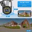 V380 กล้องวงจรปิดเลนส์คู่APP:V380 กล้องเชื่อมโยงเลนส์คู่แบบ4MP*2=8MP 10X ซูมออปติคอล PTZ IP Wi-Fi กล้องวงจรปิดกลางแจ้งกล้องวงจรปิดติดตามมนุษย์อัตโนมัติสำหรับสวนผลไม้ทุ่งหญ้า