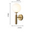 โคมไฟติดผนังภายใน Scandinavian สีทองโป๊ะแก้วสีขาวขุ่นโปร่งแสง 15cm [LZ169]