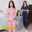 ชุดพนักงานนวดสปา ชุดพนักงานเสริมสวย ชุดทำงาน ชุดสูท TK6411001 สีภาพ S-3XL