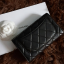 กระเป๋าสตางค์ cn lamb skin wallet หนังแกะ สีดำ ใบยาว 3 พับ งานดีสุด หนังอิมพอร์ทยยุโรป