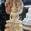 พระนาคปรก หยกน้ำผึ้ง หยกดำ ไม้กลายเป็นหิน (สูง9.5นิ้ว หน้าตัก3นิ้ว)