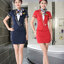 N6202003 ชุดพนักงานไนท์คลับ,Night wear,Tooling Bar Waiter,ชุดพนักงานบาร์,ชุดพนักงานโรงหนัง,ชุดพนักงานโรงละคร N6202003 เขียว แดง ดำ SM L XL XXL 3XL