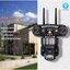 V380 Pro 3 เลนส์ 3 หน้าจอ พร้อมระบบ Wi-Fi PTZ สี การมองเห็นได้ในเวลากลางคืน การตรวจจับการเคลื่อนไหว ระบบเสียงสองทาง IP66