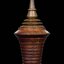 มีดหมอ (มีดลูกพราห์ม) ใบเหล็กดามัสกัส (เหล็กลาย ขึ้นรูปตีเหล็กด้วยโลหะอาถรรพ์ ตีเหล็ก 300ชั้น งานทำมือ) (ยาว9นิ้ว) ปี2563 #รับประกันแท้ - หลวงพ่อเล็ก วัดท่าขนุน