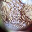 นก สาริกาคู่ หลังยันต์หน้าผากพระอินทร์ เนื้อผง(สีชมพู ปัดหน้ากากทอง) (หลังจารเขียนยันต์ด้วยมือ) #รับประกันแท้ - พระอาจารย์สุริยัณ วัดป่าฉัพพรรณรังสี จ.ชัยภูมิ