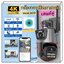 ICSEEกล้องรักษาความปลอดภัย4K WiFi เลนส์คู่8MP, กล้องรักษาความปลอดภัยกันน้ำกล้องวงจรปิดเฝ้าระวังวิดีโอตำรวจไฟเตือนกล้อง IP