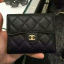 กระเป๋าสตางค์ cn caviar wallet สีดำ ใบสั้น