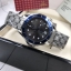 นาฬืกา Omega รุ่น Seamaster Master Chronometer สีเงิน กรอบเซรามิคสีน้ำเงิน สายแสตนเลส