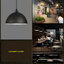 โคมไฟห้อยเพดาน สีดำ สไตล์โมเดิร์น 30cm [SB-30]
