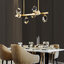 โคมไฟแขวนเพดานโป๊ะโคมทรงเพชรคลิสตัลใสโครงสีทองสไตล์โมเดิร์น Luxury [8367-CRL]