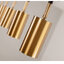 โคมไฟแทรคไลท์แบบคานยาวสีดำมีขาเหล็กแขวนเพดานกระบอกโคมสีทอง [BD040-Gold]