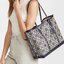 TORY BURCH PERRY T MONOGRAM JACQUARD TRIPLE COMPARTMENT TOTE (แอดไลน์ก่อนสั่งซื้อ)