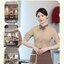 เสื้อฟอร์มพนักงานร้านอาหารกาแฟโรงแรม แขนยาว F6809005 น้ำตาล เทา M-6XL