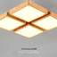 โคมไฟติดเพดานไม้ทรงสี่เหลี่ยมจตุรัส 4 ช่อง สไตล์ Minimalist [2142]