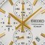 Kanvera Shop นาฬิกาข้อมือผู้ชาย Seiko SSB380P1 Chronograph Mens Quartz Watch Two Tone
