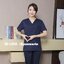 ชุดฟอร์มพนักงานสำเร็จรูป ชุดหมอผ่าตัด ชุดพยาบาลห้องผ่าตัด เอวยางยืด ผ้าฝ้ายโพลี TK6304001 สีกรมท่า S-3XL