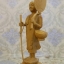 รูปหล่อ พระสีวลี​ แกะสลักจากไม้จันทร์หอม​ (สูง​13.5​นิ้ว)