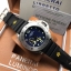 นาฬิกา Panerai รุ่น Luminor Submersible GMT Pole 2 Pole สีดำ สายซิลิโคนดำ