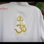 เสื้อขาว โอมตรีศูล พระพิฆเนศ พระศิวะ ปักทอง