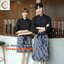 เสื้อพนักงานเสริฟเสื้อพนักงานโรงแรม เสื้อพนักงานร้านอาหาร เสื้อพนักงานร้านกาแฟ F6309005 ดำ เทา เหลือง น้ำตาล M-3XL