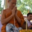 เหรียญทรงโล่หลังหนุมาน หลวงพ่อกวย วัดโฆสิตาราม(วัดบ้านแค) เนื้ออัลปาก้าลงยาลายธงชาติ ปี2560